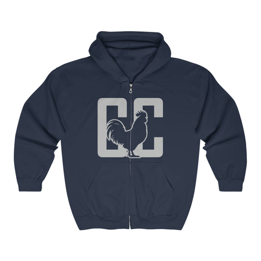 CC - Full Zip Hooded Sweatshirt Original Logo on back